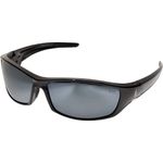 Edge Eyewear SR117 Reclus Safety Glasses, Black with Silver Mirror Lens