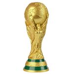 2022 World Cup Trophy Replica 10.6 World Cup Replica Resin Soccer Collectibles Sports Fan Trophy Gold Bedroom Office Desktop Decor