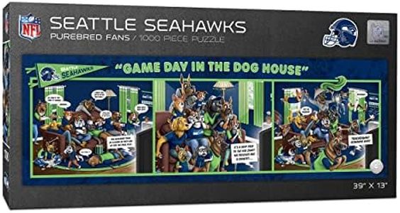 YouTheFan NFL Seattle Seahawks Game Day in The Dog House 1000pc Puzzle