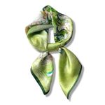 PoeticEHome 100% Pure Mulberry Silk Square Scarf 27"x27" Women Neckerchief Headscarf Gift Packed