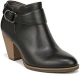 Dr. Scholl's Women's Kickstart Ankle Bootie Boot, Black Smooth, 7