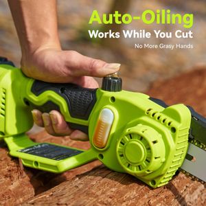 Supstable Mini Cordless Chainsaw – 8in & 6in Portable Electric Saw