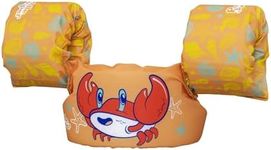 Bestway Puddle Jumper Swim Vest with Armbands, Toddler Swim Vest, Adjustable Kids Float Vest, Kids Swim Vest, Ages 2+ Multiple Designs, Orange