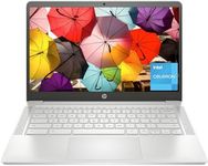 HP Chromebook 14 inch Laptop, HD Display, Intel Celeron N4500, 4 GB RAM, 64 GB eMMC, Intel UHD Graphics, Chrome OS, 14a-na1010ca