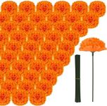 Hananona 50Pcs Artificial Marigold 