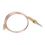 Joyzan Thread Heating Gas Thermocouple Probe, Burner Probe 600Mm Fireplace Accessories Kitchen Installation Kits Water Heater Pilot Assembely Replacement for BBQ Grill Firepit Furnaces Boilers