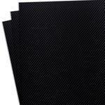 HOLSTEX Thermoform Sheet - (Carbon Fiber/Untextured) - (.060" Gauge) - (12in x 12in Sheet) - (Armor Black) - (3 Pack) - (for Holster Making & Hobby)