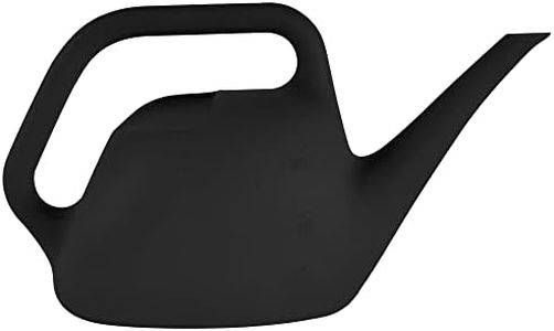 Bloem 1.5 L (0.4 Gallon) Resin Indoor/Outdoor Watering Can in Black, Small Watering Can for Small Space Use