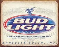 Bud Light Retro Metal Tin Sign Beer Bar Lounge Pub Game Room Man Cave Home Gift Home Wall Tin Sign 8"X12" Decoration