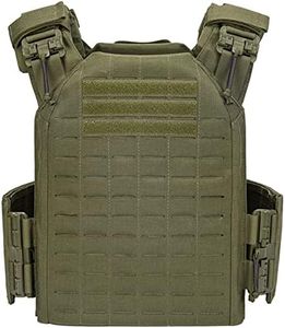 TWINFALCONS Gilet Tactique Militaire Airsoft Gilet Porte Plaque Réglable Système Molle Quick Release Gilet Tactique Nylon 1000D Modulable Veste Ajustable pour Armée Police Airsoft Paintball