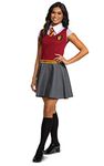 Harry Potter Dress for Girls, Gryffindor Costume Dress, Red & Gray, Teen Size Extra Large (14-16)