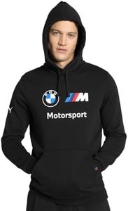 PUMA Men's BMW M Motorsport Fleece Hoodie Black, Black