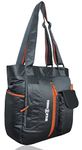 WILD MODA Women's Waterproof Shoulder Bag (Grey & Orange)