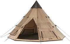 Guide Gear Camping Teepee Tent for Adults, Outdoor, Waterproof, Family, 6 Person, 14' x 14'