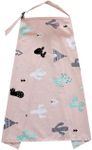 Nursing Cover with D-ring Strap, Multifunction Baby Breastfeeding Nursing Cover Scarf Maternity Generous Blanket Mother Nursing Apron Full Coverage Adjustable Strap - Trendy & Lightweight, 100CM x 70CM