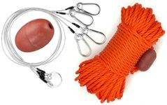 AirFly 4 Arm Crab Trap Harness, 304 Stainless Steel Hooks, Float Poly Line Rope, Float, 100 Ft, 1/4 in