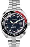 Bulova Oceanographer Automatic Mens Stainless Steel Devil Diver, Silver-Tone (Model: 98B320), Silver Tone/Black/Red, Diver,Mechanical,Self-Winding