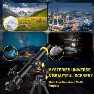 Vertisteel 90mm Astronomy Telescope – High-Power Refractor for Stargazing