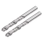 uxcell Solid Carbide Drill Bits, 4mm C2/K20 Tungsten Carbide Jobber Drill Bits Straight Shank Drilling Tool for Stainless Steel Aluminum Iron Metal Plastic 2pcs