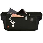 Lewis N. Clark RFID Waist Stash, Black, One Size