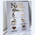 Nails Aftercare 3D Acrylic Sign Advice for Nail Room Decor Manicure Business Supplies Essential Nail Tech Must Haves(7.5 * 10.5)