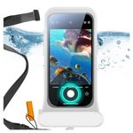 ESR Waterproof Phone Pouch for iPhone 15/14 / 13, Underwater Touch Sensitivity, IPX8 Floating Waterproof Cellphone Case with Lanyard, Dry Bag for Snorkeling, Clear