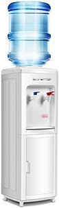 Safeplus Top Loading Water Dispenser, Hot and Cold Water Cooler, Holds 3 or 5 Gallon Bottles, Perfect for Home, Office, School, UL Approved and
