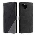 SONWO Case for Moto G 5G Plus Case, Premium Leather Flip Wallet Case Magnetic Closure Card Slots Kickstand Phone Case for Moto G 5G Plus, Black