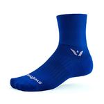 Swiftwick ASPIRE FOUR Trail Running & Cycling Socks, Compression Fit (Cobalt Blue, Medium)