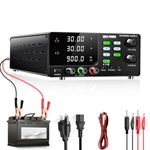 NICE-POWER DC Power Supply Variable, 30V 30A 900W, Adjustable Switching Regulated Bench Lab High Power Supply for Battery Charging, OCP, 3 Set Memory Storages, Output Switch, Lock Button