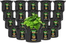 Utopia Home 20 Pack 10 Gallon Grow Bags, 300G Thickened Nonwoven Plant Fabric Pots for Outdoor, Grow Pots, Garden Plant Bags, Aeration Fabric Planter Bags for Fruits, Vegetables and Flowers