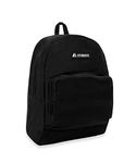 Everest Luggage Classic Backpack with Front Organizer, Black, Medium