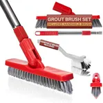 Grout Brush with Long Handle & Hand