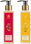 Forest Essentials Silkening Shower Wash Iced Pomegranate & Kerala Lime & Forest essentials Silkening Shower Wash Mashobra Honey & Vanilla|Lightly Scented & SLS-Free| Body Wash For Men And Women