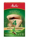 Melitta 625000 Bamboo Super Premium Coffee Filters, Green - 80 Count