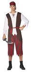 amscan (PKT) (9911035) Adult Mens Pirate Pete Costume (Medium)