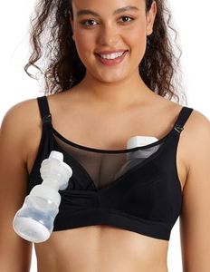 momcozy Soutien Gorge Allaitement pour Forte Poitrine (36c-44g) – Soutien Gorge Tire Lait Et Allaitement Combiné avec Design en Maille