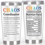 Breezy Valley Chaos Coordinator Tumbler Bosses Day Employee Thank You Gifts for Women - Best Boss Appreciation Gifts for Women Man Boss, Funny Birthday Gifts for Women Farewell Gifts for Coworkers