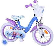 Volare Disney Frozen 2 14-Inch Children's Bike, Blue/Lilac