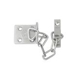 Yale V-WS6-SC TS003 Door Chain, 13.5 cm (5.25 inch) Chain Length, Satin Chrome Finish, High Security, Visi Packed, Suitable for PVCu and Wooden Doors