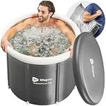 Lifepro Portable Ice Bath Tub with Cover and Storage Bag - Home & Travel Ice Bath Tub for Athletes and Adults, Durable Cold Plunge Tub for Home Therapy Sessions, Outdoor Ice Bath Cold Water Plunge Tub