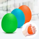Peradix Hand Grip Strength Trainer, Stress Relief Ball, Wrist Rehab Therapy Hand Grip Equipment Ball Squishy Tools - Set of 3 Finger Resistance Exercise Squeezer (Plus Size - Green Blau Orange)