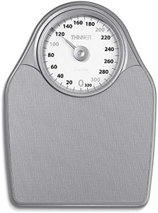 WW Scales by Conair Thinner ExtraLarge Dial Precision Bathroom Scale, All Silver, 1 Count