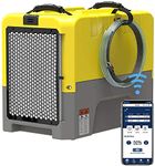 ALORAIR 180PPD Commercial Dehumidifier for Crawl Space & Basement, Wi-Fi APP Controls with Pump, Capacity up to 85 PPD at AHAM Condition, for Large Space, Job Sites, Yellow