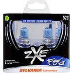 SYLVANIA - 5201 (PS19W) SilverStar zXe Fog High Performance Halogen Fog Light Bulb - Bright White Light Output, HID Attitude, Xenon Fueled Technology (Contains 2 Bulbs)