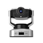 MEE audio C20PTZ 4K PTZ Webcam with 5X Digital Zoom & Remote Control; USB Ultra HD Pan-Tilt-Zoom Web Camera with Dual ANC Stereo Microphones for Streaming, Conferencing via Zoom/Skype on Mac Desktop