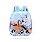 BEMBIKA Kindergarten Cute Cartoon Kids School Bag for Boys and Girls, Toddler Preschool Plush Travel Schoolbag, Perfect Book Bag, Casual Backpack for Kids � (Forklift Print - 3D)