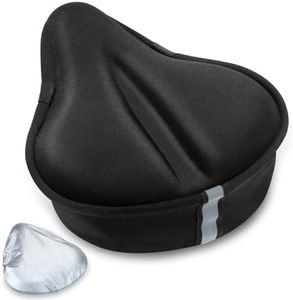 CUNCUI Bike Seat Cushion, Gel Seats Cover, Bicycle Covers, Bike Seat Cushion for Women Men Comfort Compatible, Suitable for Outdoor and Indoor (11x10 inch)