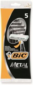 Bic Metal Men's Disposable Shaving Razors, 5-Count x 1 Pack
