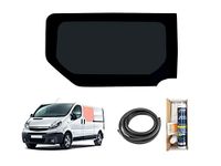 Side Window for Vauxhall Vivaro (01-14) Left Sliding Door Dark Tint Glass Fixed